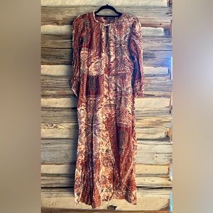 ZARA Woman boho long-sleeve dress.